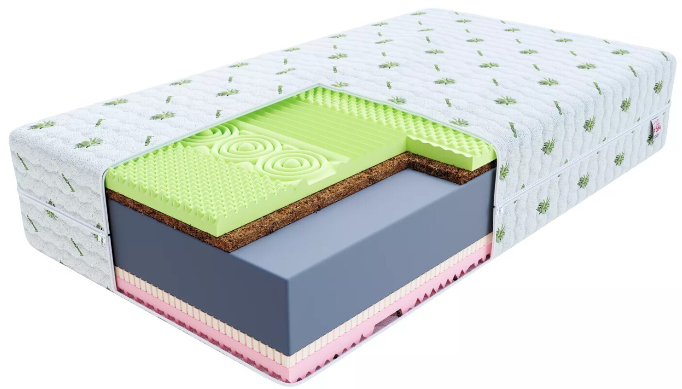 FDM Penový matrac SAVONA Alovera | 90 x 200 cm