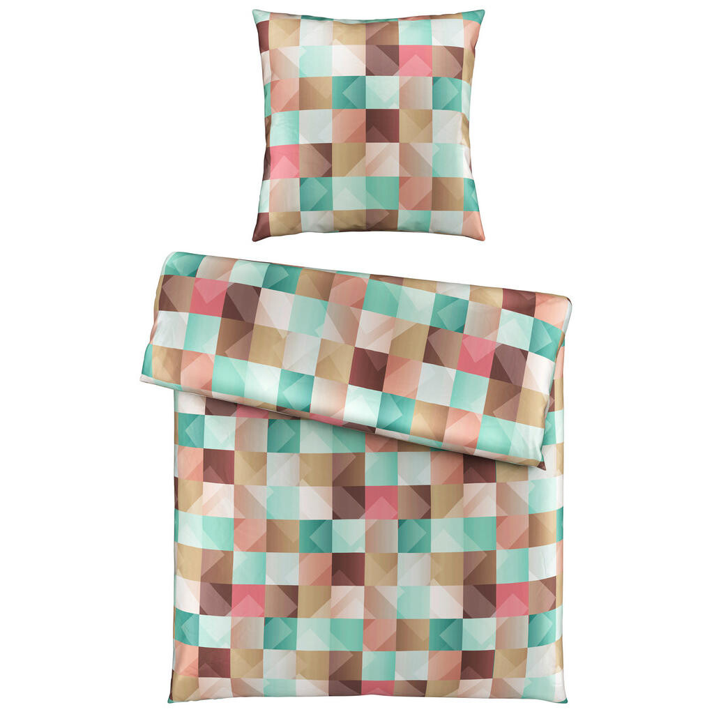 Novel POSTEĽNÁ BIELIZEŇ, satén, zelená, 135/200 cm