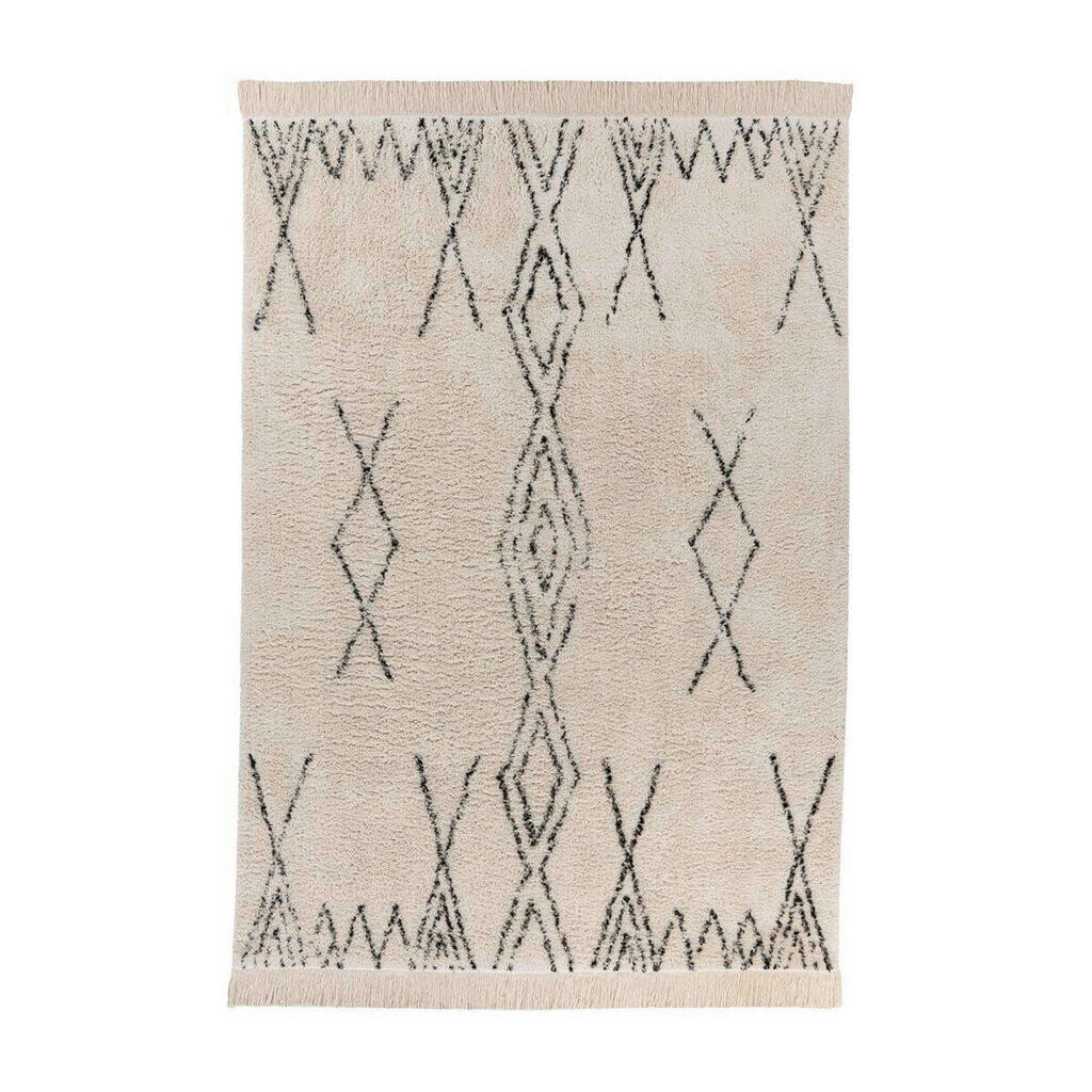 Novel PLOCHO TKANÝ KOBEREC, 120/170 cm, krémová, čierna