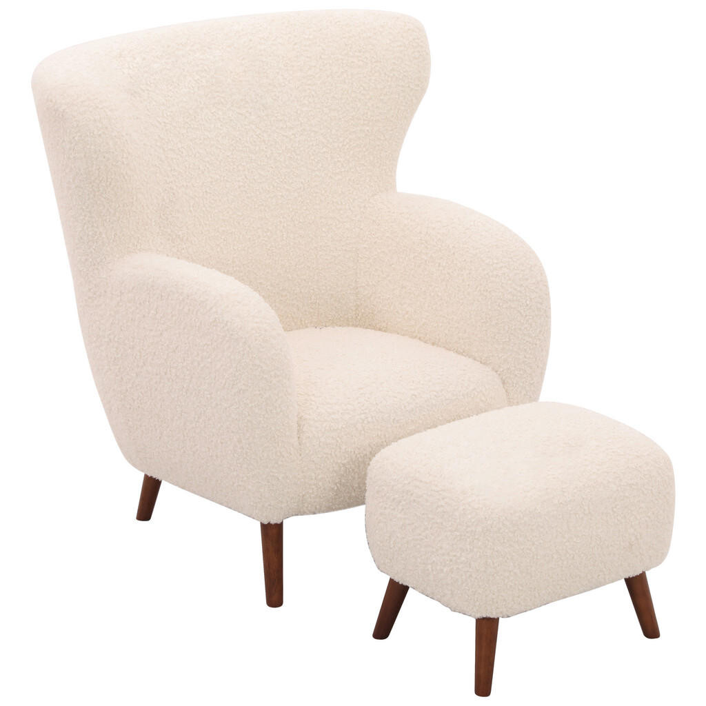 Livetastic KRESLO – SADA, drevo, kov, textil, biela