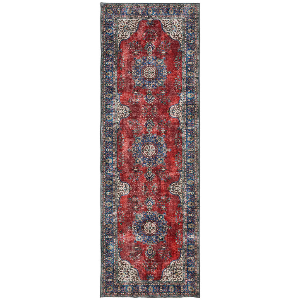 Novel BEHÚŇ, 80/250 cm, viacfarebná, červená