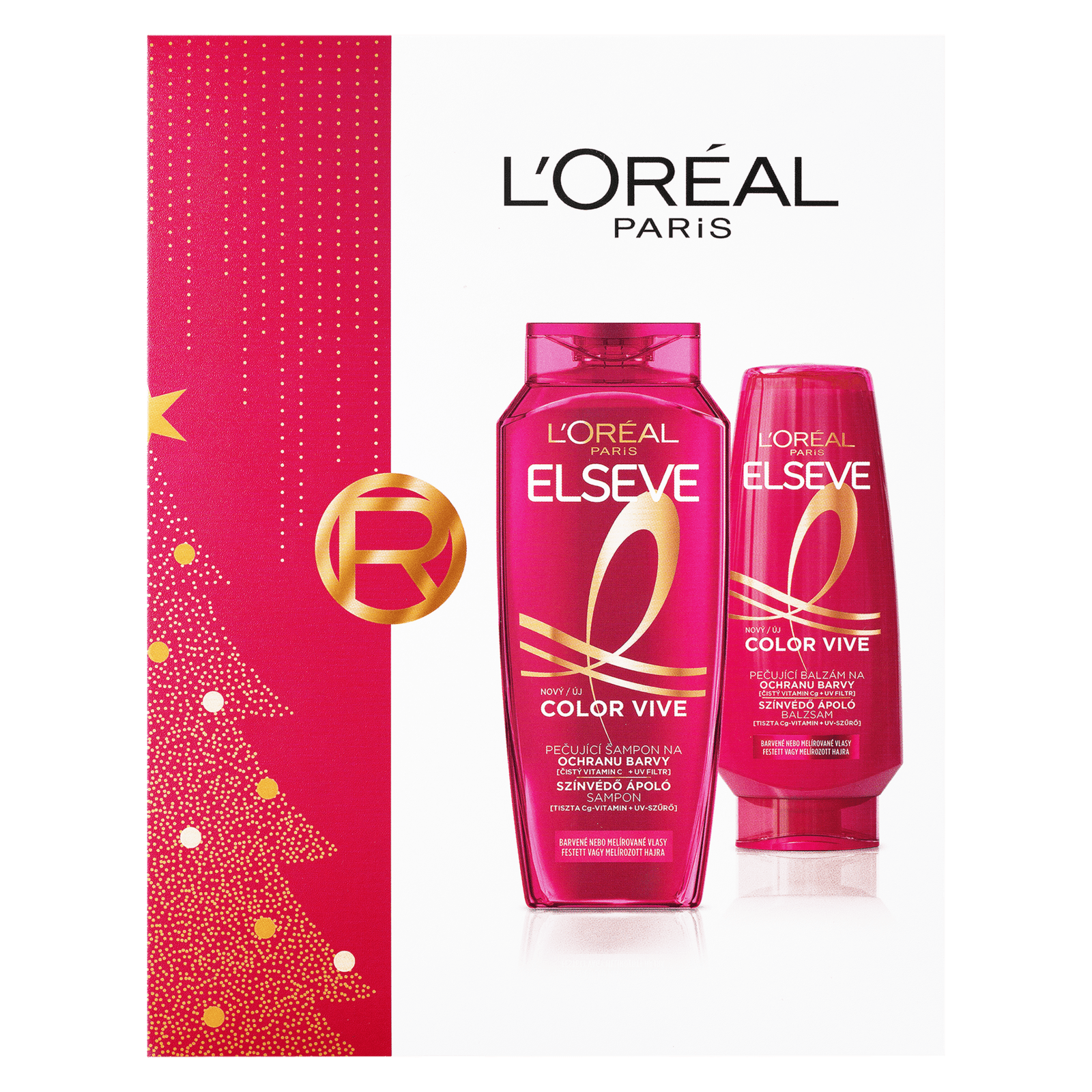 L'ORÉAL PARIS Elseve Color Vive set Vánoční balíček 2025 2 ks