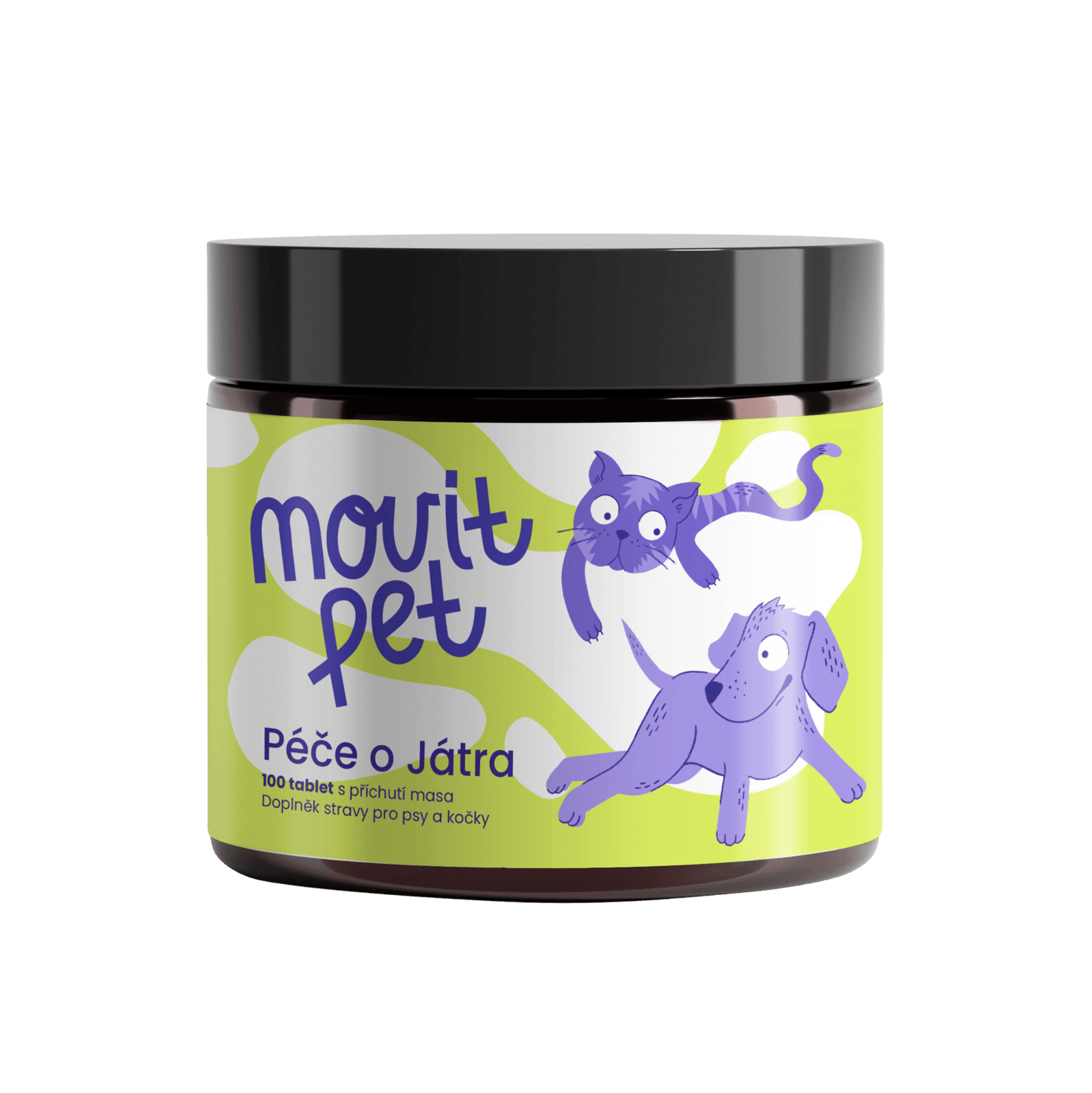 MOVIT ENERGY PET Starostlivosť o pečeň s príchuťou mäsa 100 tabliet