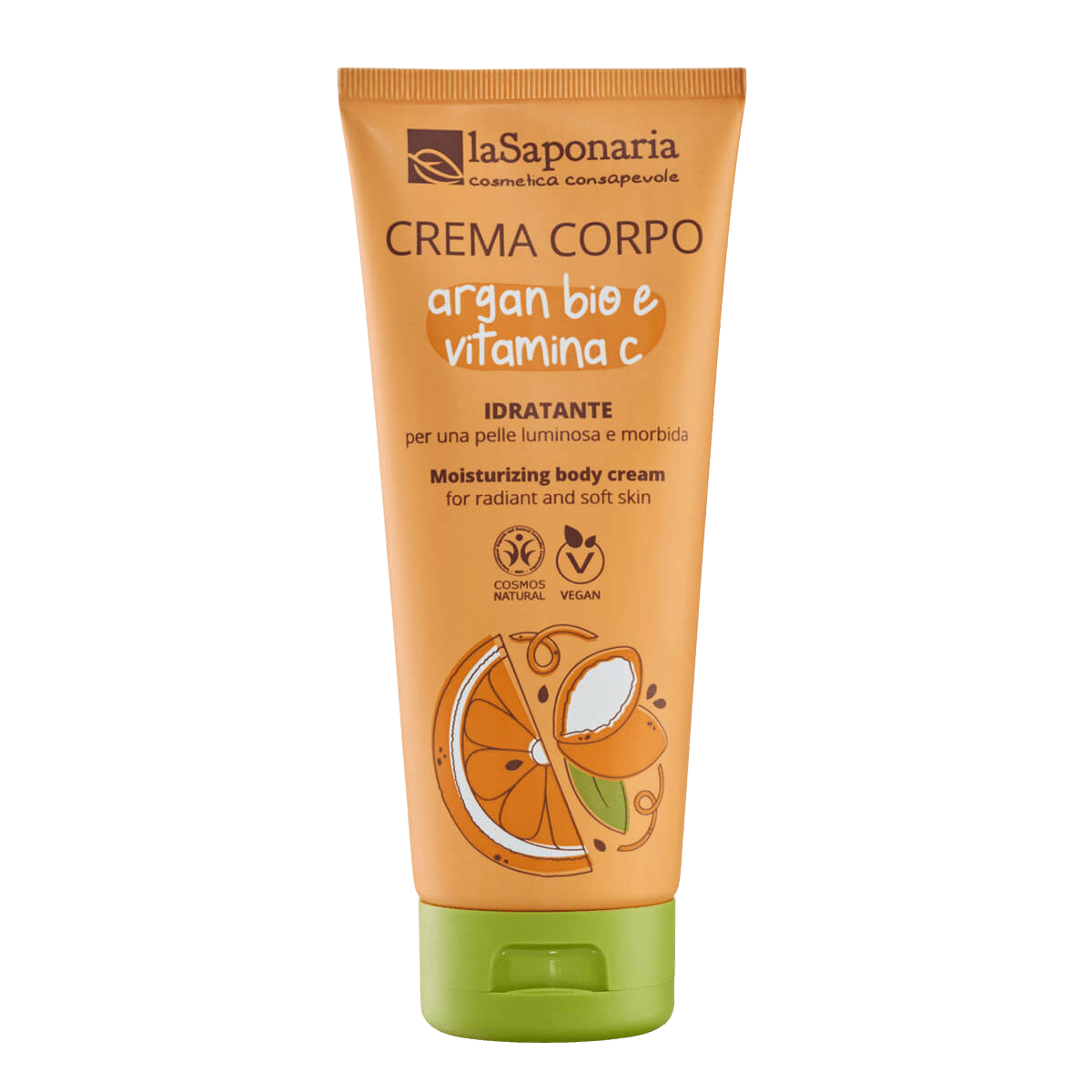 LASAPONARIA Hydratačný telový krém s BIO arganom a vit. C 200 ml