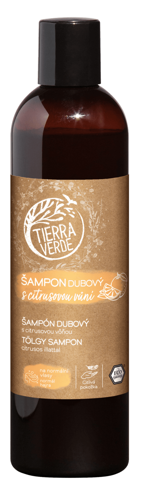 TIERRA VERDE Šampón dubový s citrusovou vôňou 300 ml