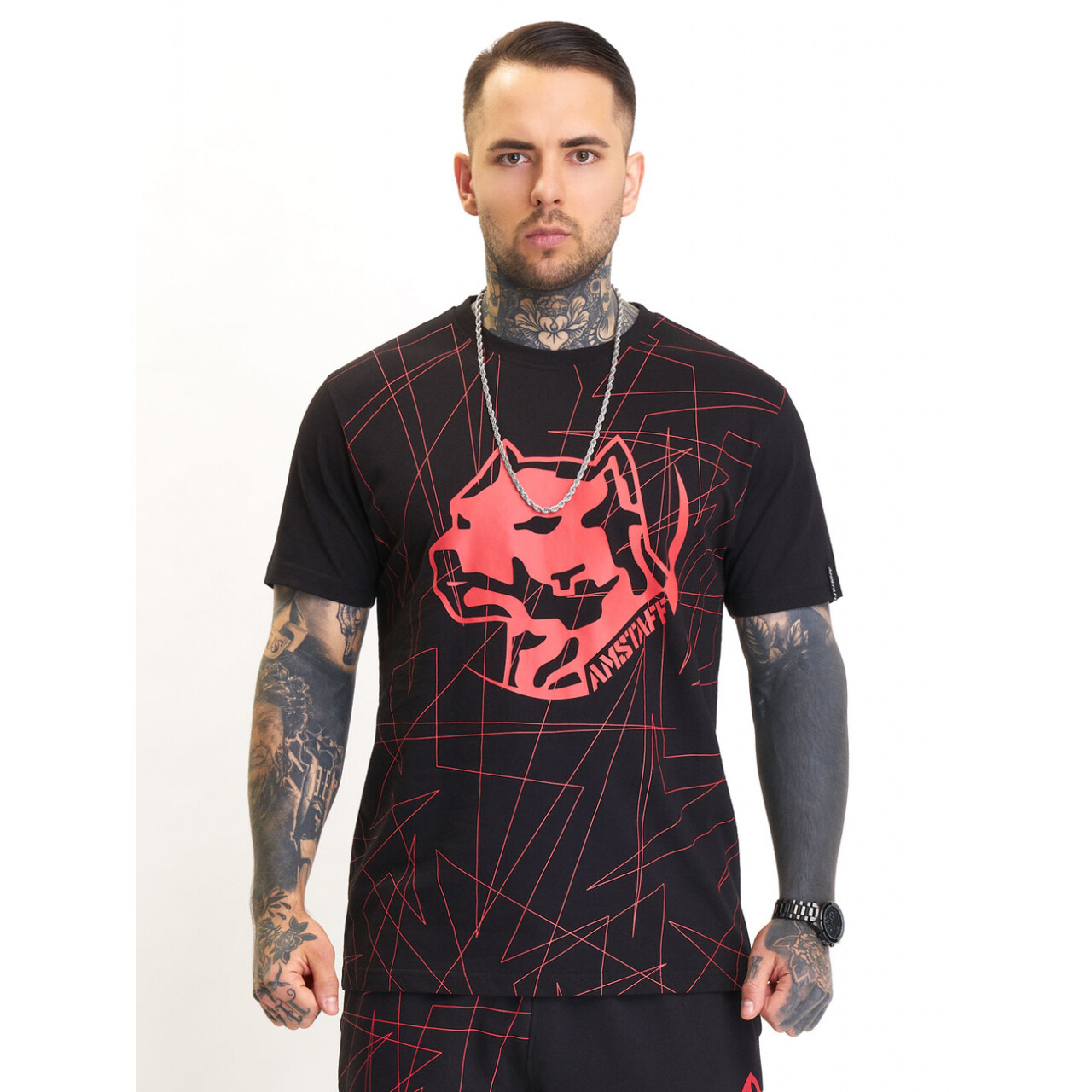 Tričko pánske Amstaff Capkin - čierne, L