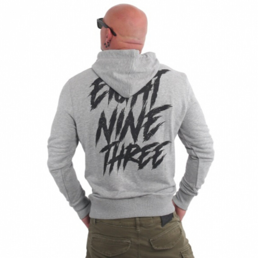 Mikina s kapucňou Yakuza Fat Tag - sivá, 5XL