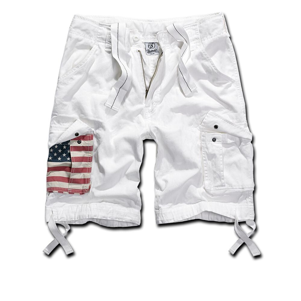 Kraťasy Brandit Urban Legend Stars - biele, S