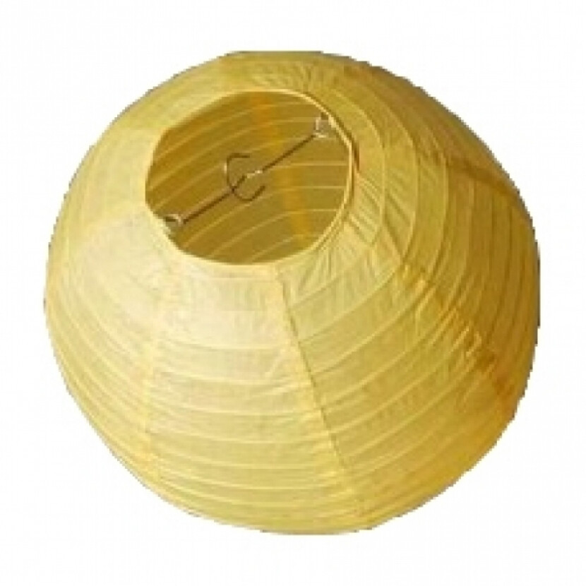 Závesný lampión gule - žltý