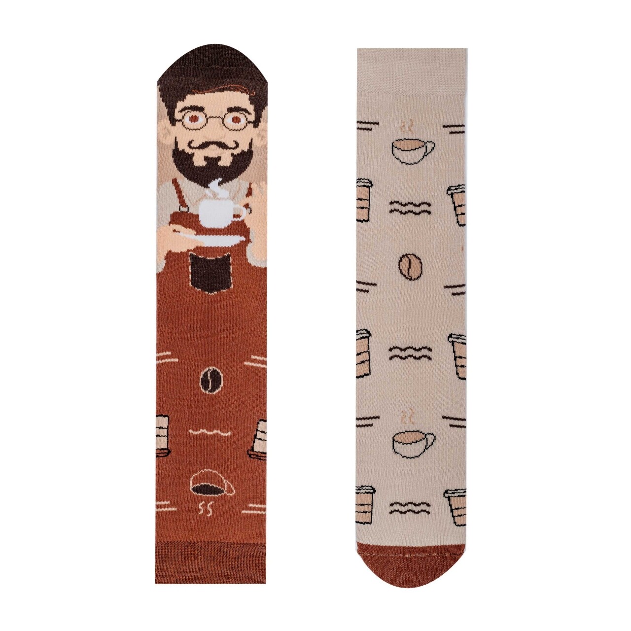 Ponožky Hesty Milovník kávy - hnedé, 39-42