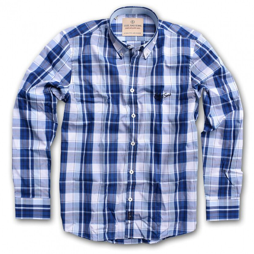 Košeľa pánska Erik and Sons Belvig - modrá, 3XL