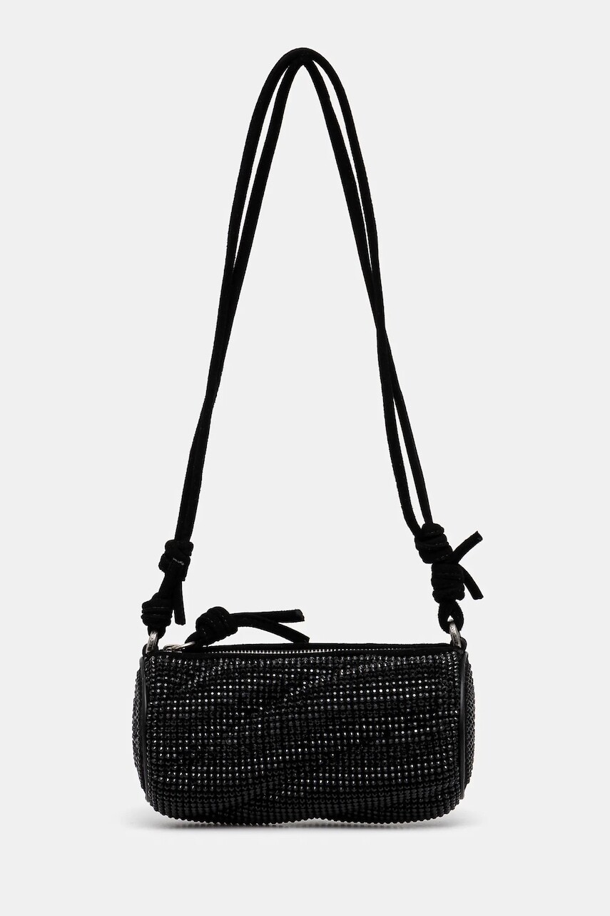 Kabelka Fiorucci Suede Rhinestone Micro Mella čierna farba, U01FMASL005LE05BK01