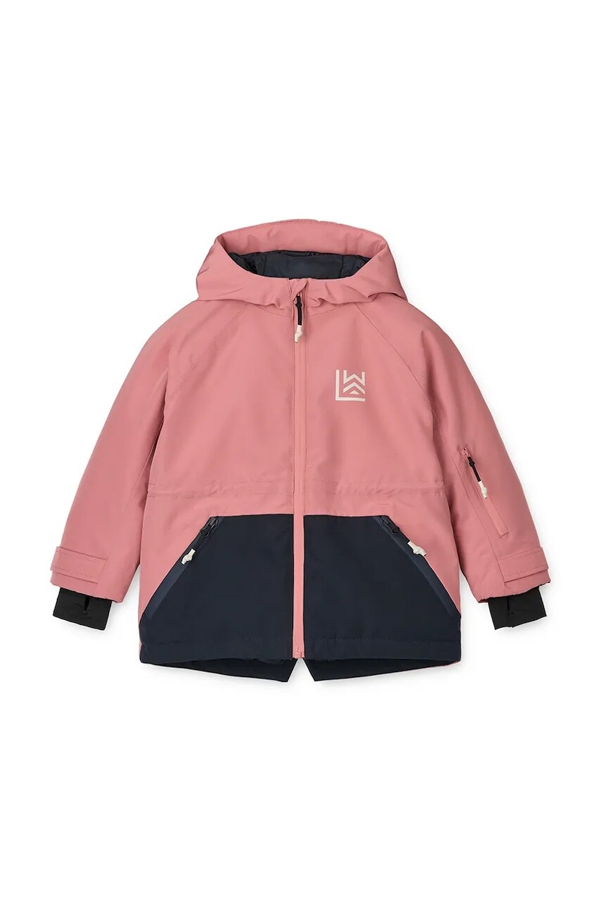 Detská bunda Liewood Kalle Jacket ružová farba, LW20052