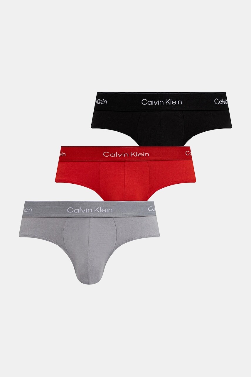 Slipy Calvin Klein Underwear 3-pak červená farba, LV00NB4563