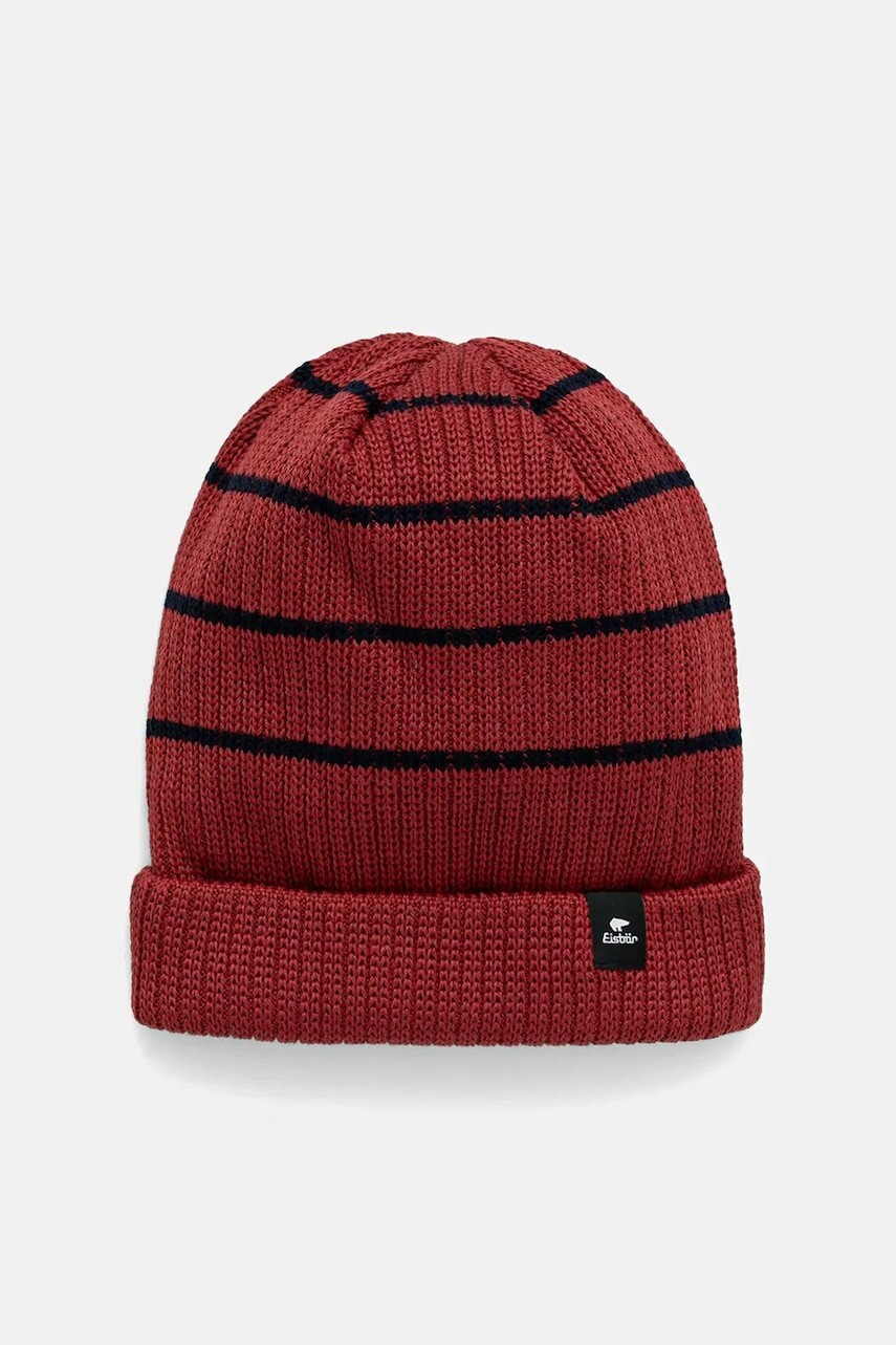 Čiapka s prímesou vlny Eisbar Reni Striped OS MÜ červená farba, E31017