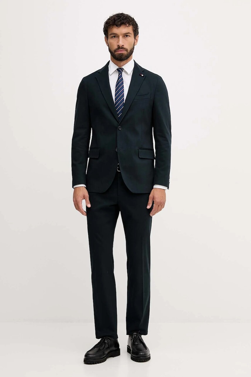 Oblek Tommy Hilfiger tmavomodrá farba, jednofarebná, FSTHL0628.FSTH400