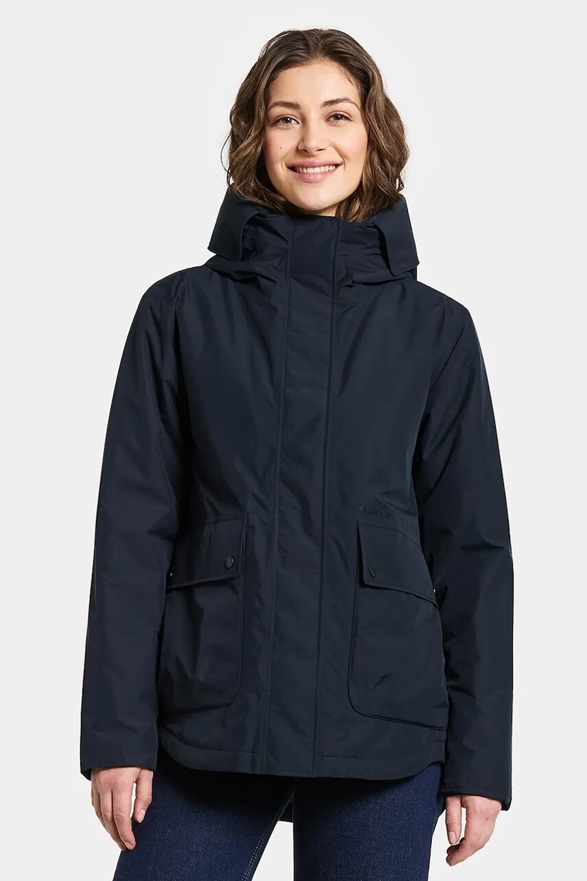 Bunda Didriksons DANIELLA tmavomodrá farba, zimná, 505871