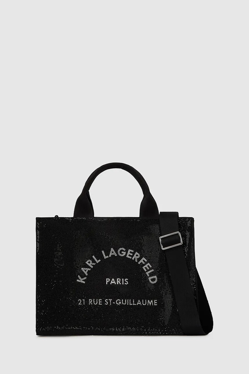 Kabelka Karl Lagerfeld K/RSG čierna farba, A4W50011