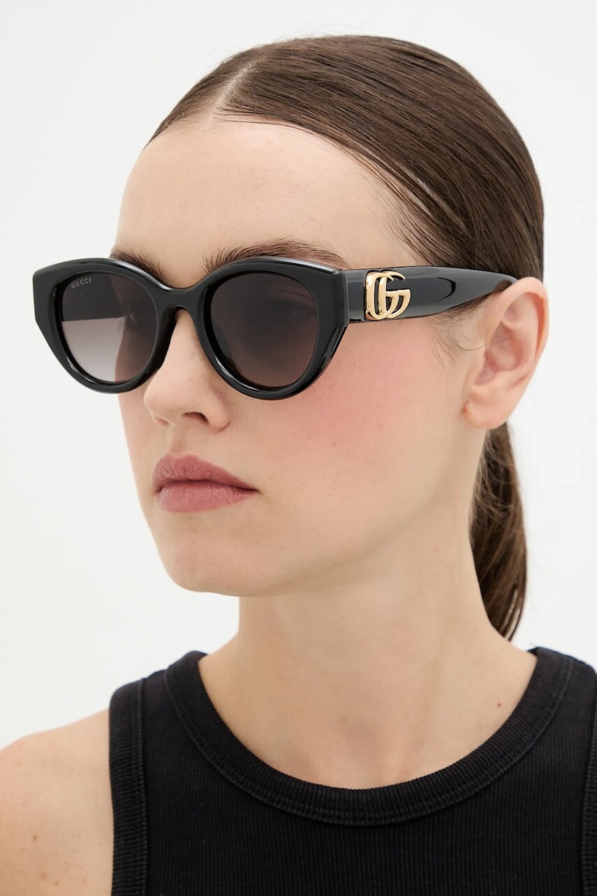 Slnečné okuliare Gucci čierna farba, GG1976SK