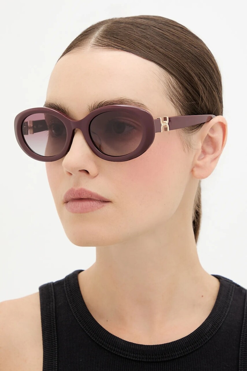 Slnečné okuliare Chloé bordová farba, CH0323SK