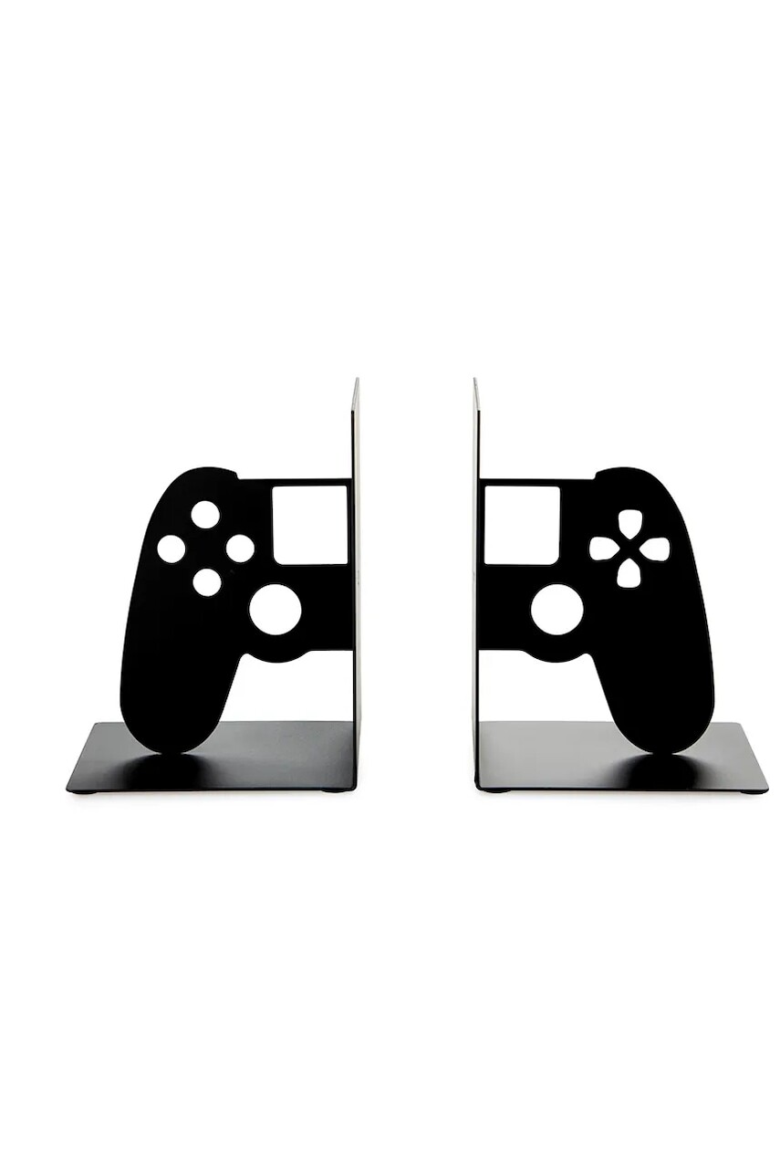 Knižné zarážky Balvi Joypad 15 x 10 x 11,5 cm 2-pak čierna farba