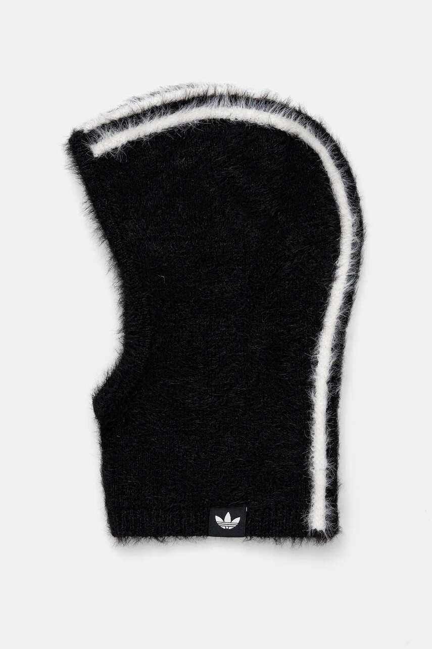 Kukla adidas Originals Faux Fur čierna farba, JW7993