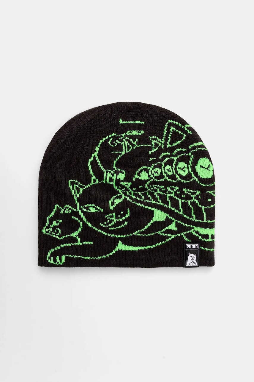 Čiapka Puma PUMA x RIPNDIP čierna farba, 26596