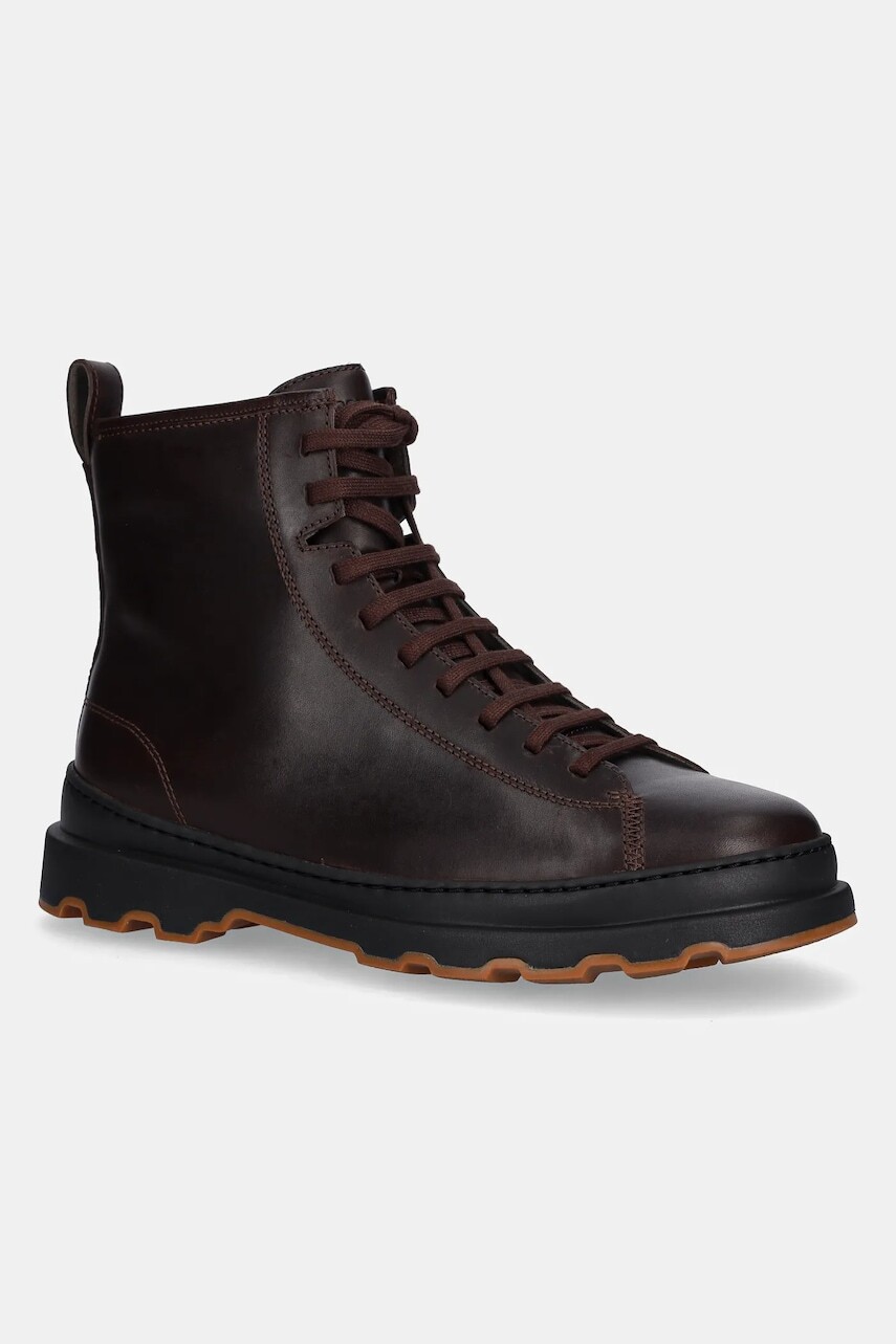 Kožená obuv Camper Brutus+ hnedá farba, K300533-002