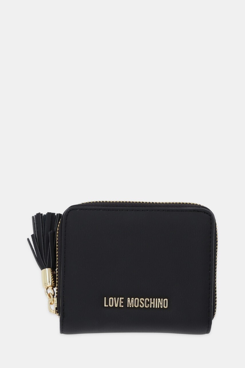 Peňaženka Love Moschino dámska, čierna farba, JC5689PP0NKD0000