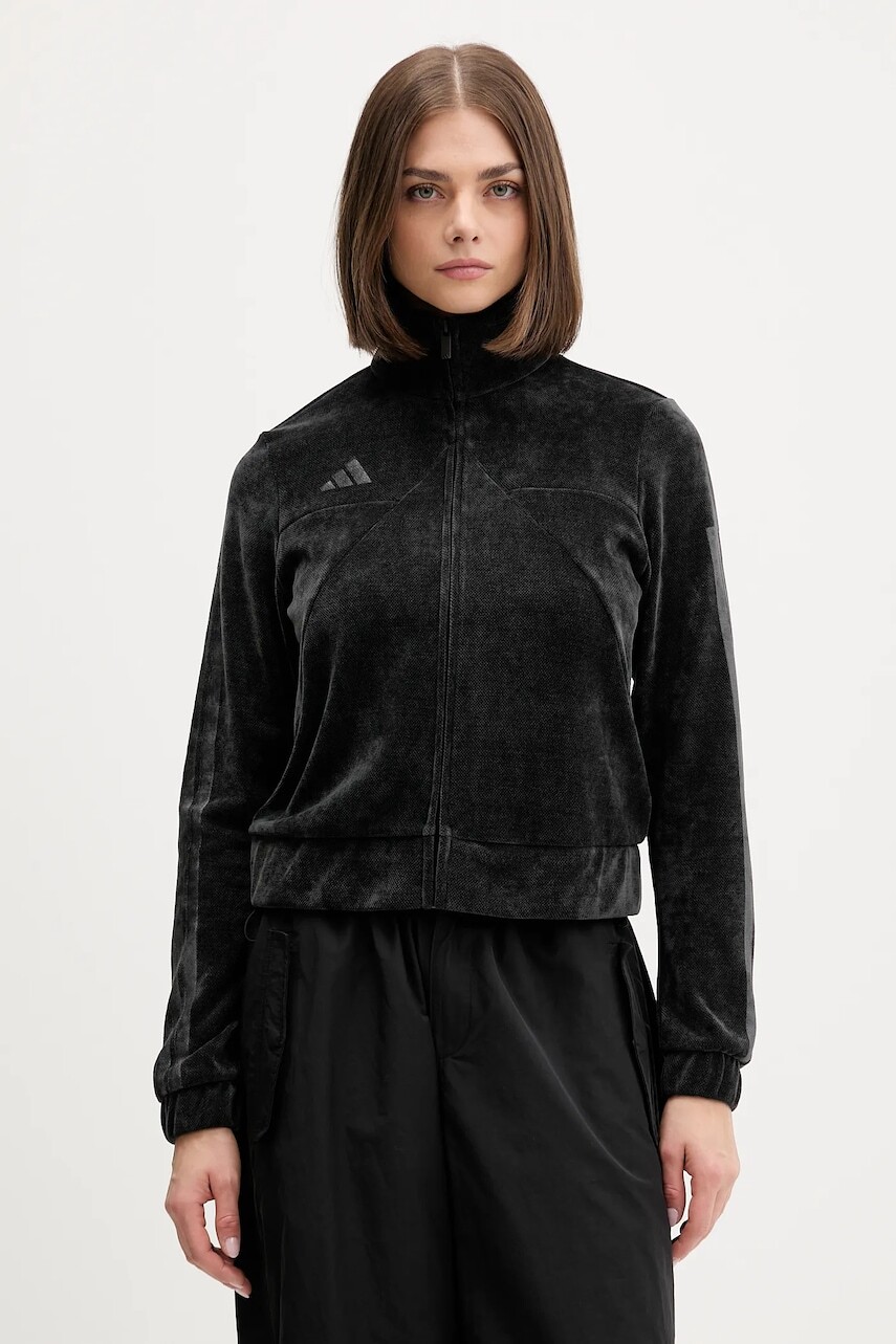 Mikina adidas Tiro čierna farba, s potlačou, JX5124