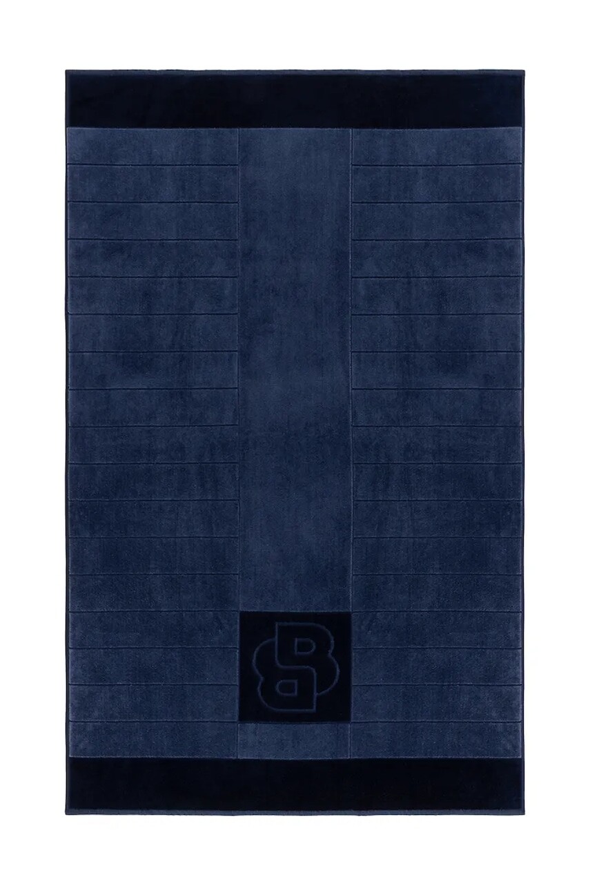 Bavlnený uterák BOSS DOUBLEB Steel 90 x 150 cm modrá farba