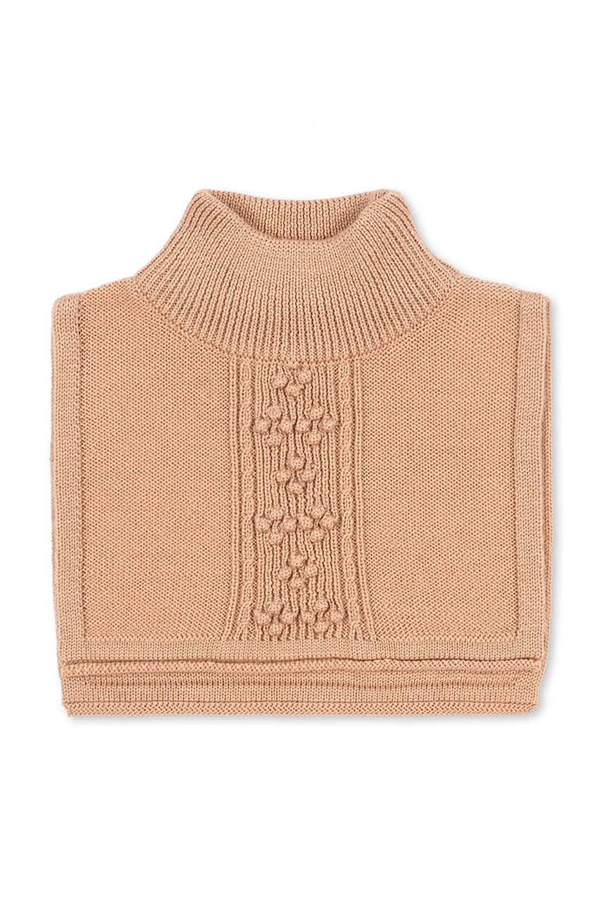 Detská vlnená šatka Konges Sløjd CABBY NECKWARMER oranžová farba, jednofarebná, KS103452