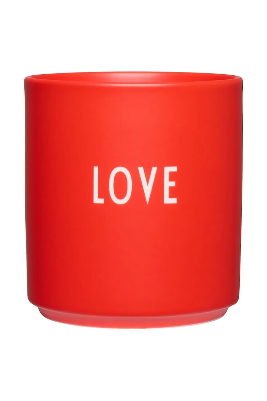 Hrnček Design Letters Favourite Cup 250 ml červená farba