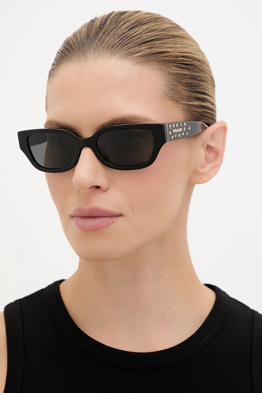 Slnečné okuliare Coach čierna farba, 0HC8439U