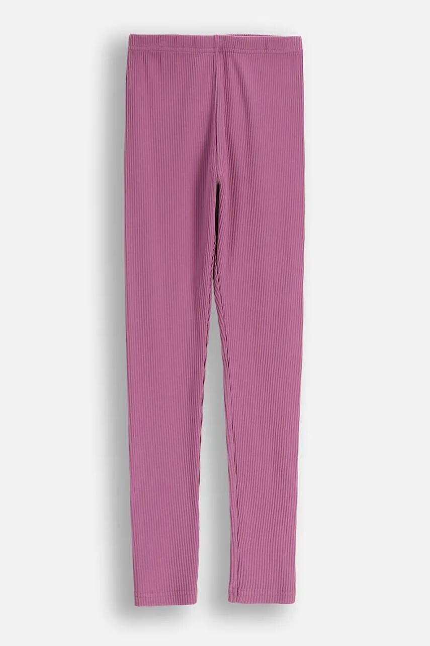 Detské legíny Coccodrillo fialová farba, jednofarebné, WINTER COSY GRIL JUNIOR