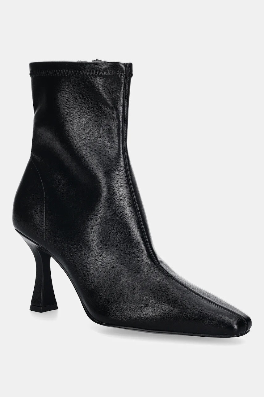 Členkové topánky Steve Madden Freida čierna farba, na podpätku, 11005069