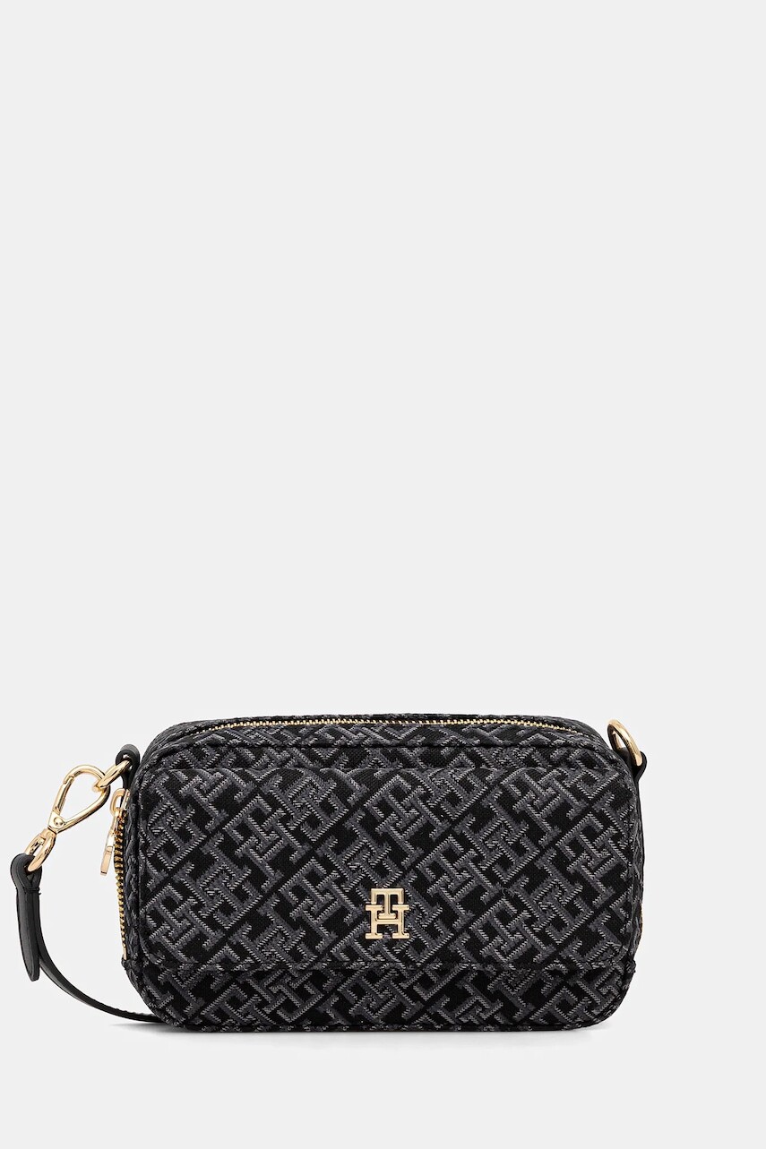 Kabelka Tommy Hilfiger čierna farba, AW0AW17682