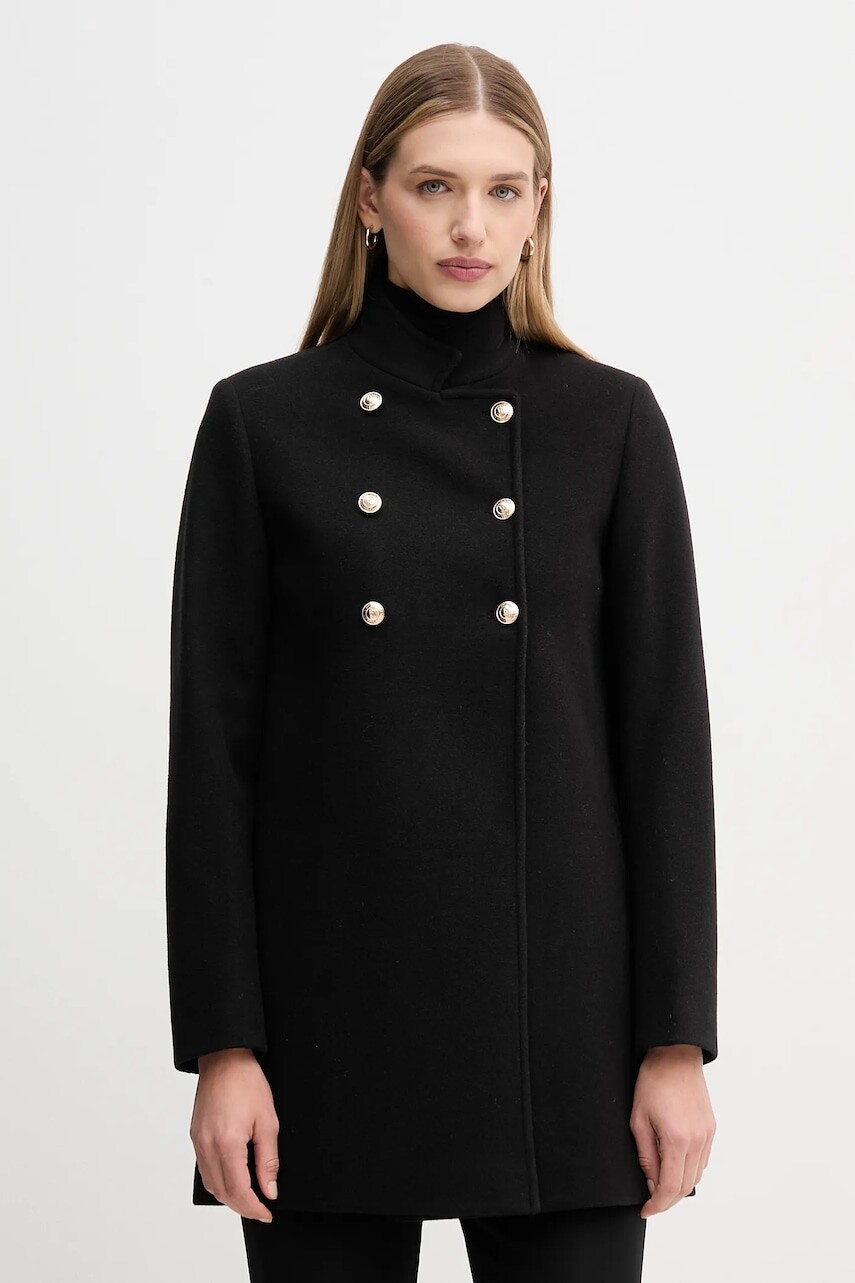 Kabát Gaudi čierna farba, 521BD35018