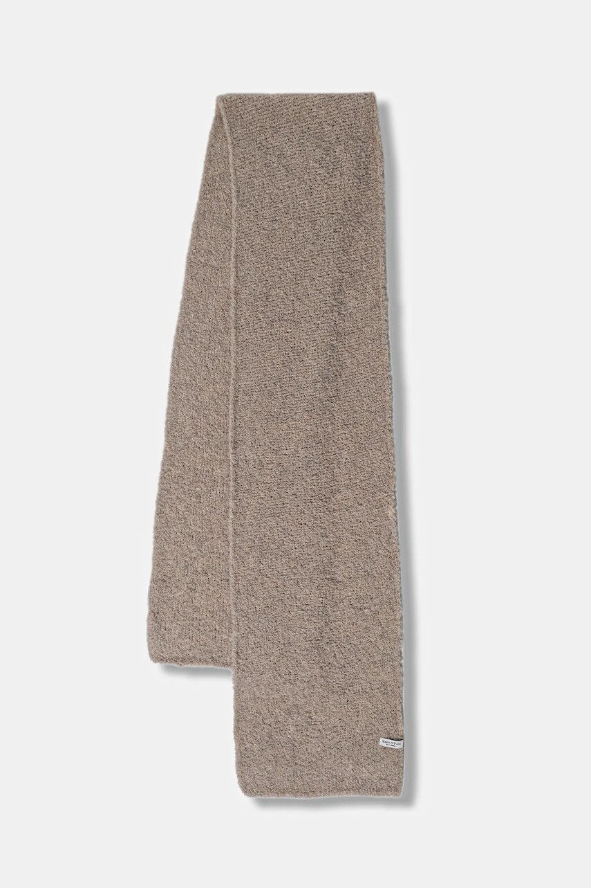 Šál s prímesou vlny Marc O'Polo béžová farba, melanžová, 510608702129