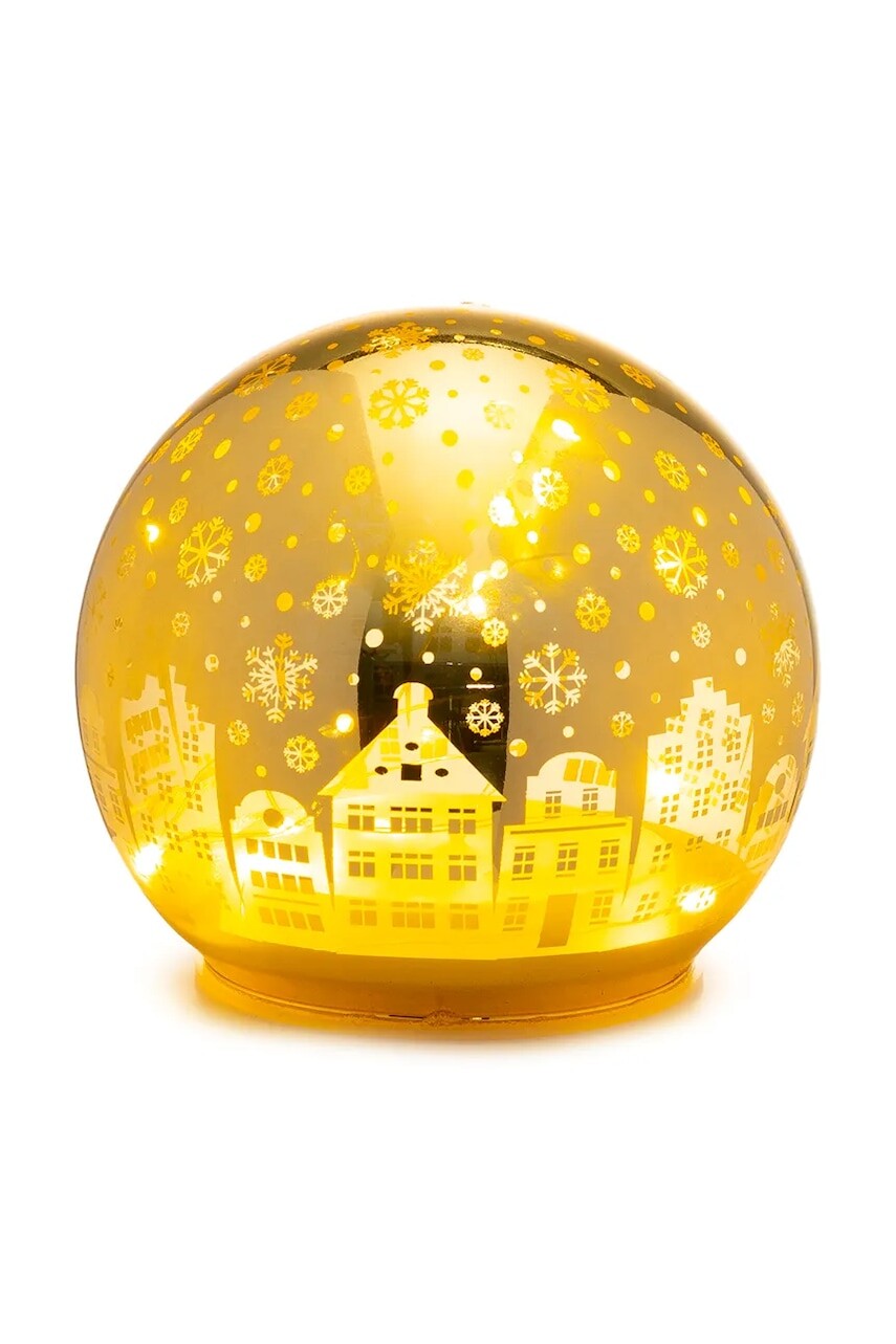 Led vianočná dekorácia Palais Royal 12 cm žltá farba