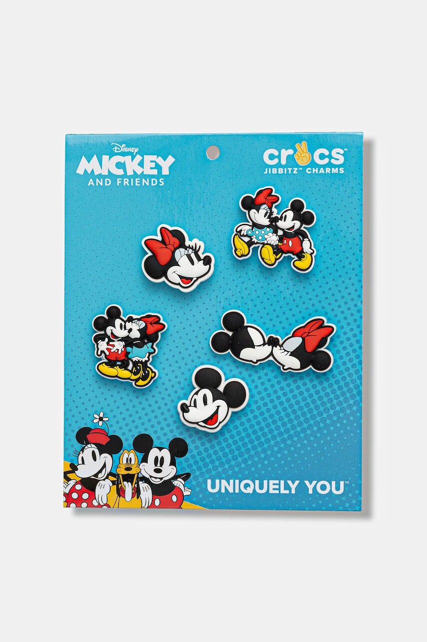 Detské odznaky na topánky Crocs Minnie Mickey Cute 5Pck 5-pak čierna farba, 10015938