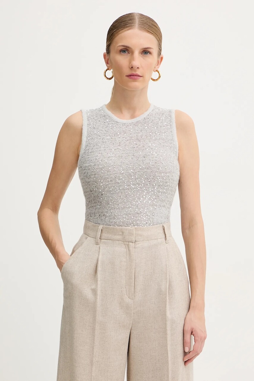 Vesta s prímesou vlny Marella šedá farba, 2523366382200