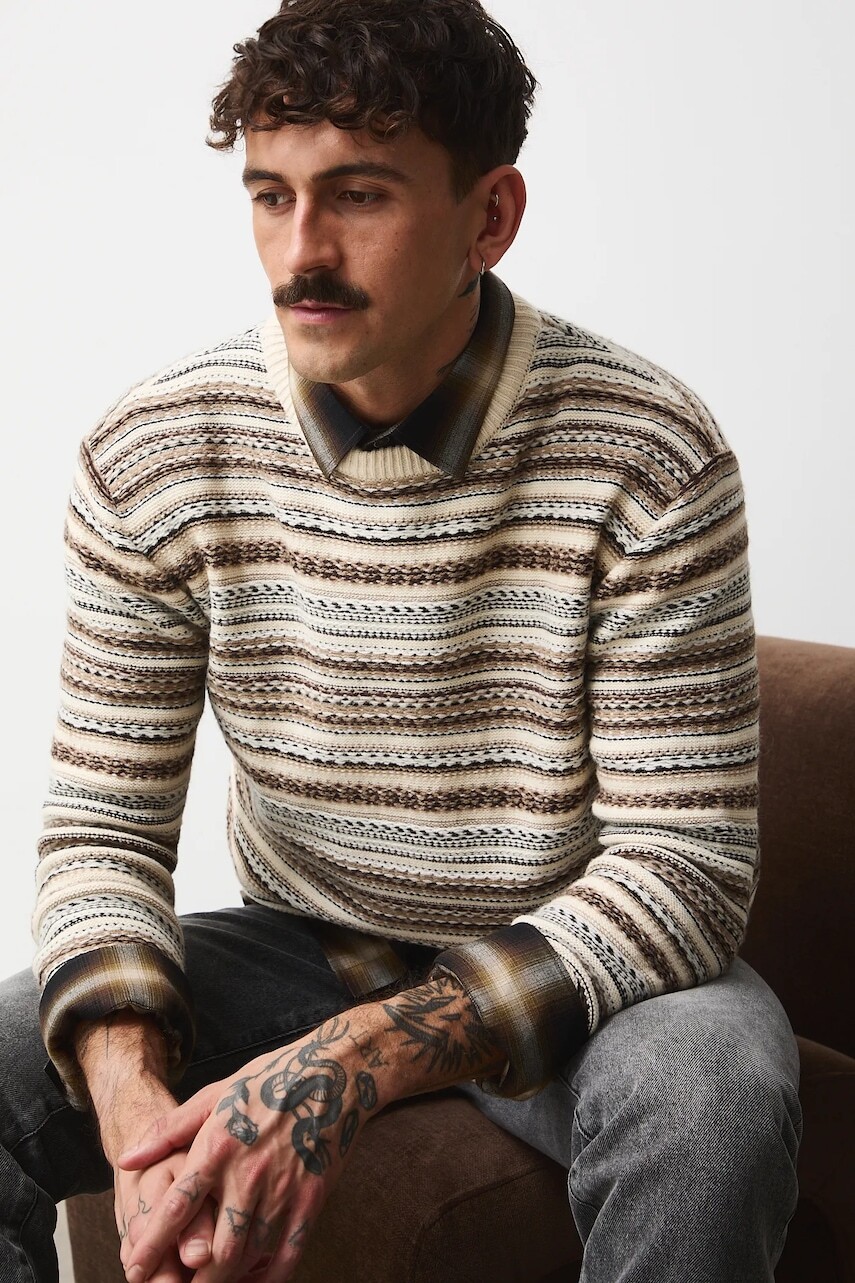 Sveter s prímesou vlny Medicine béžová farba