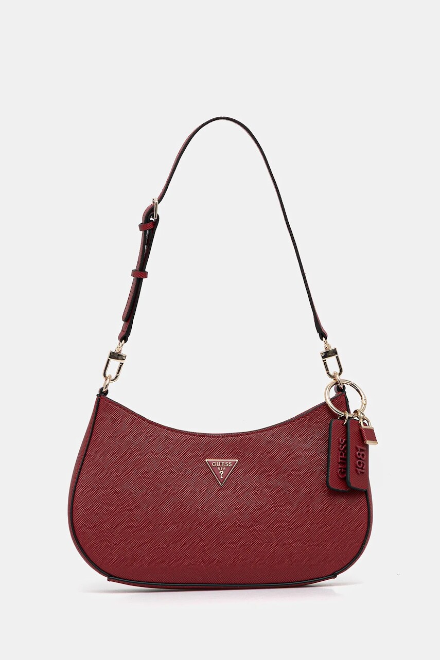 Kabelka Guess NOELLE červená farba, HWZG96 72180