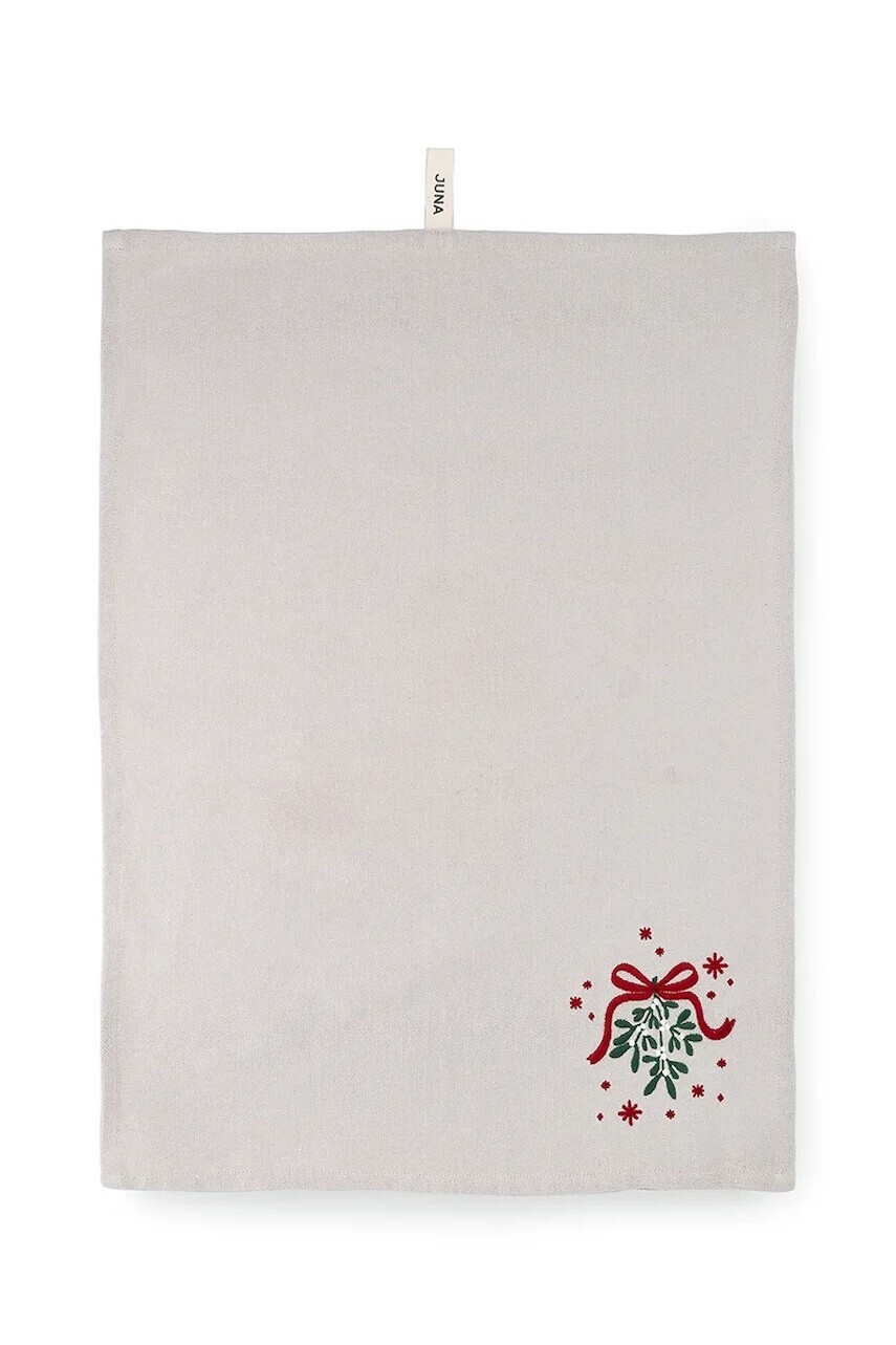 Vianočná kuchynská utierka Juna Christmas Fable Tea 50 x 70 cm béžová farba