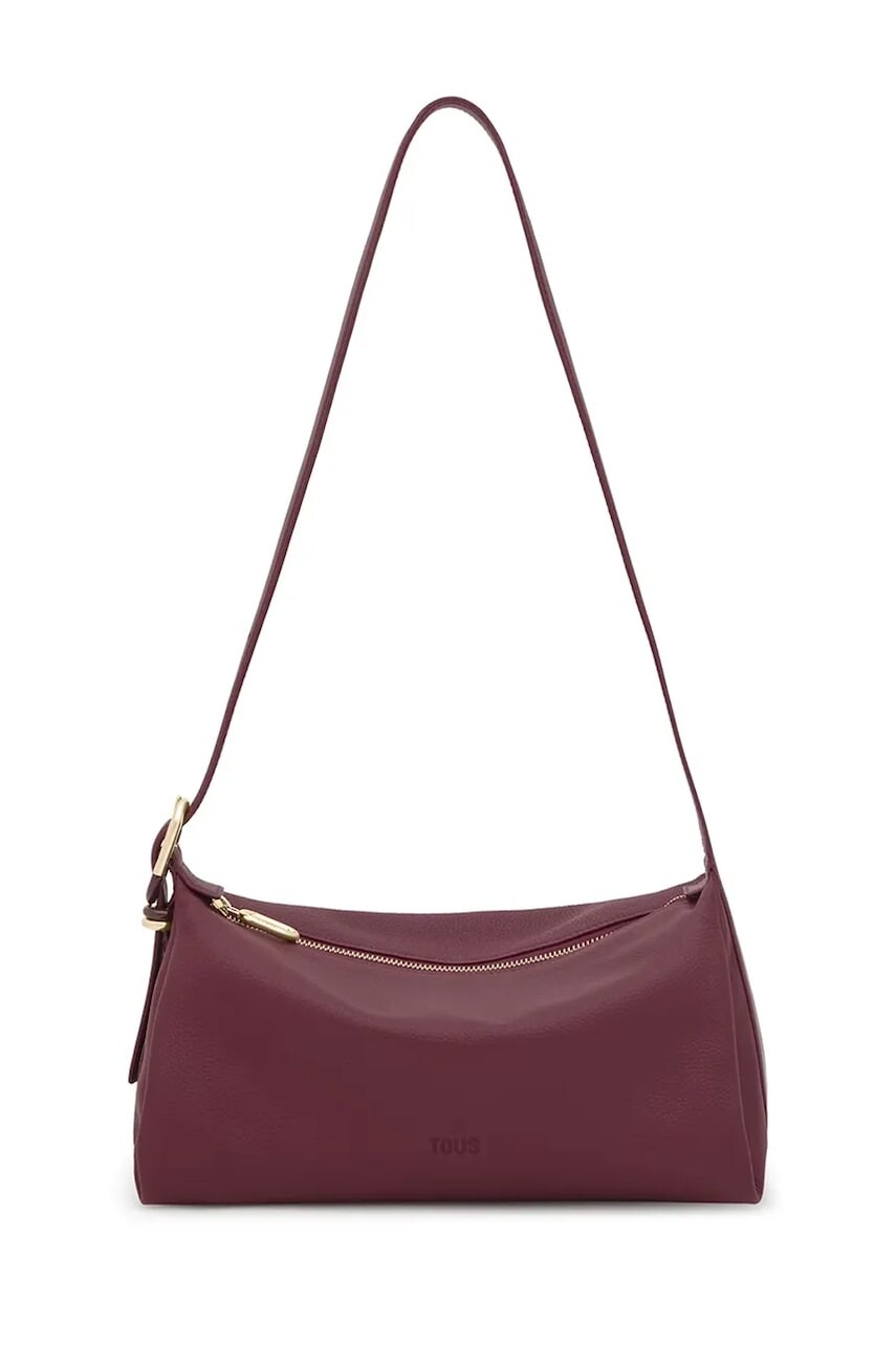 Kožená kabelka Tous FOLD bordová farba, 2002306721