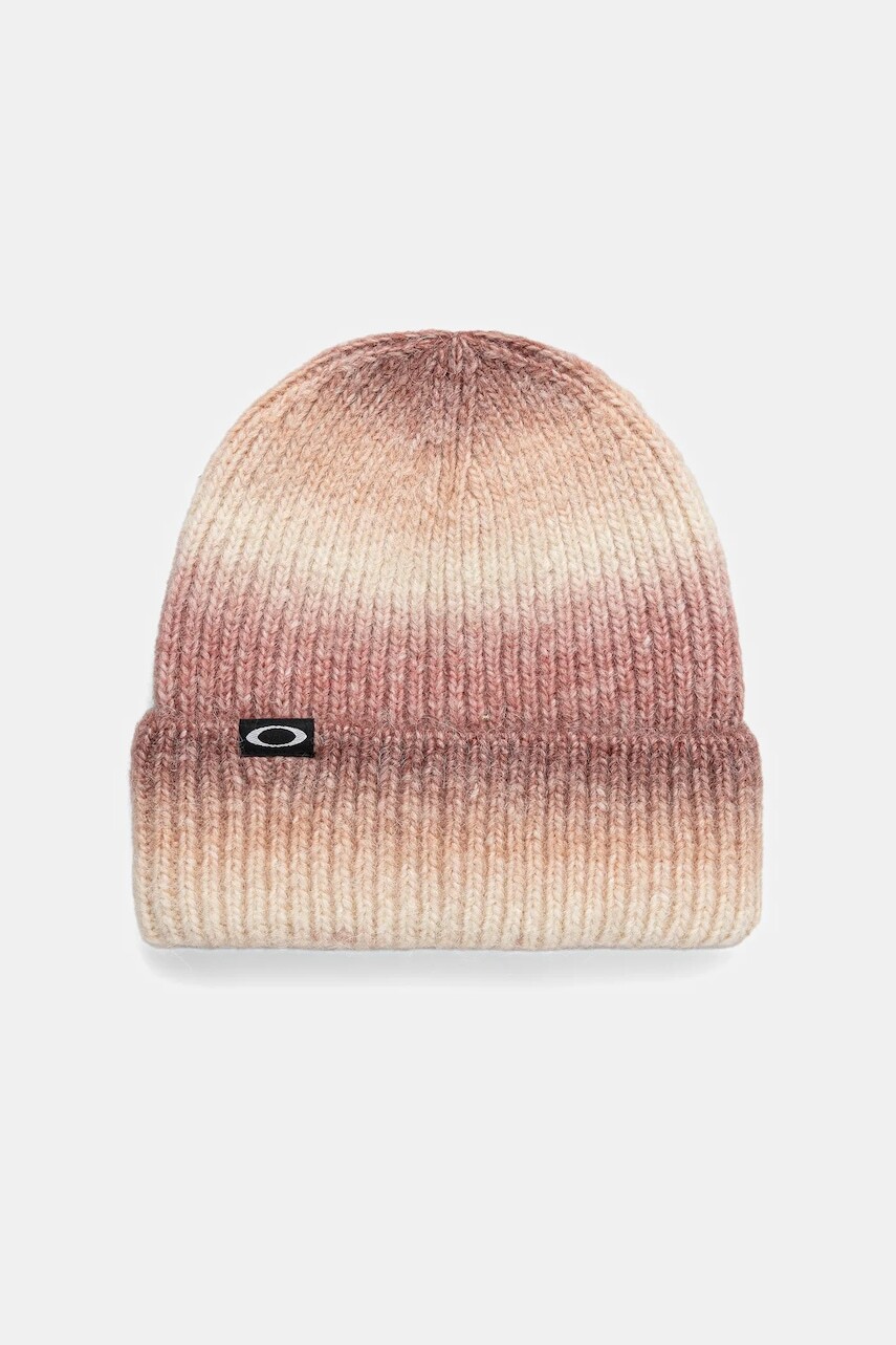 Čiapka s prímesou vlny Oakley ELLIPSE oranžová farba, FOS901657