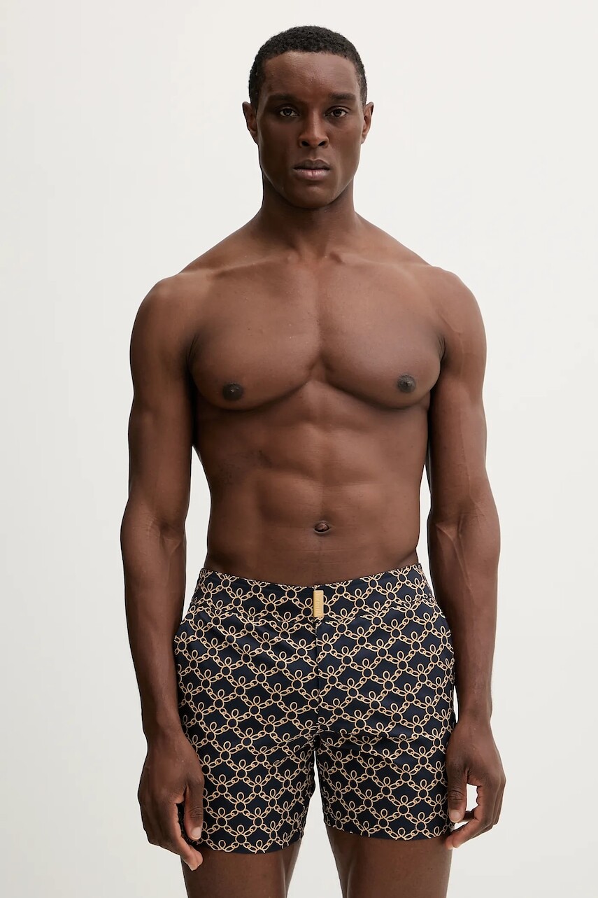 Plavkové šortky Vilebrequin MENISE tmavomodrá farba, NISDF124