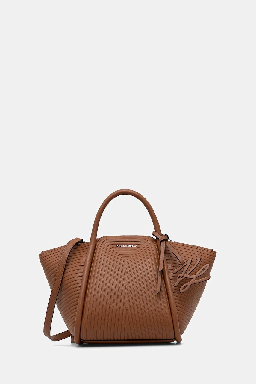 Kabelka Karl Lagerfeld K/WELLEN MD hnedá farba, B1W30044