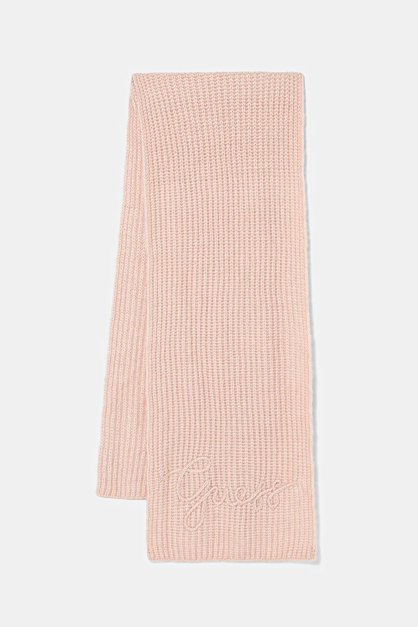 Šál s prímesou vlny Guess LEXIE ružová farba, jednofarebné, W5BZ19 Z3580